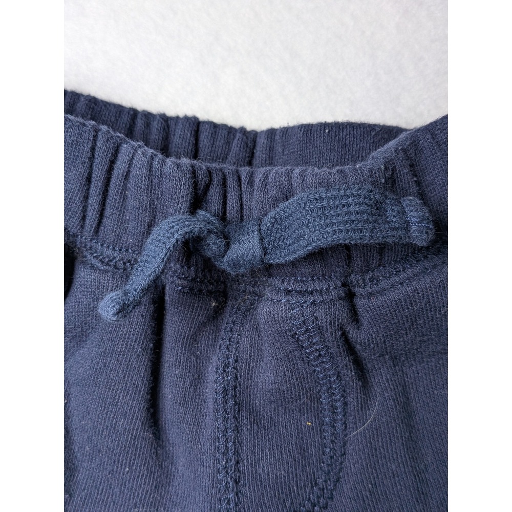 Gymboree Baby Boy Navy Blue Fleece Jogger Pants Striped Cuffs 3-6 Months - Picture 5 of 8